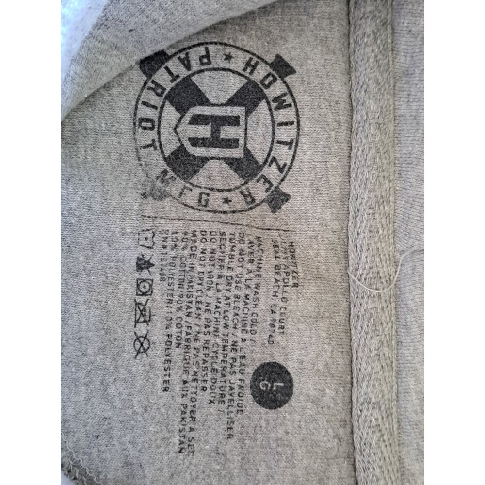 Howitzer Nothing Given Hoodie Sweatshirt Mens Size Large Gray Streetwear Grunge - Picture 5 of 8